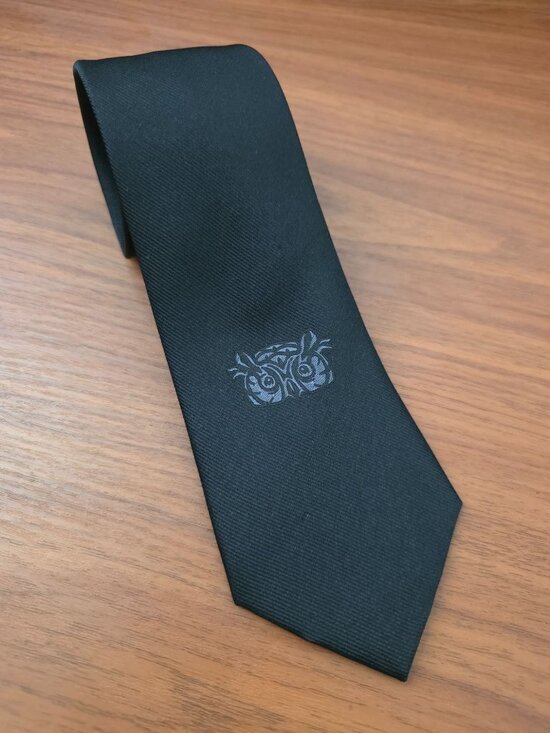 The Academy Of Magical Arts Other - The Academy Of Magical Arts MAGIC CASTLE Handmade Black Silk Tie w/ Owl Design
